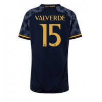 Real Madrid Federico Valverde #15 Vonkajší Ženy futbalový dres 2023-24 Krátky Rukáv